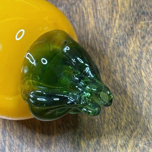 Murano style glass Vegetable 7.5" Two Carrots Handblown paper‎ weight decor - Picture 8 of 10